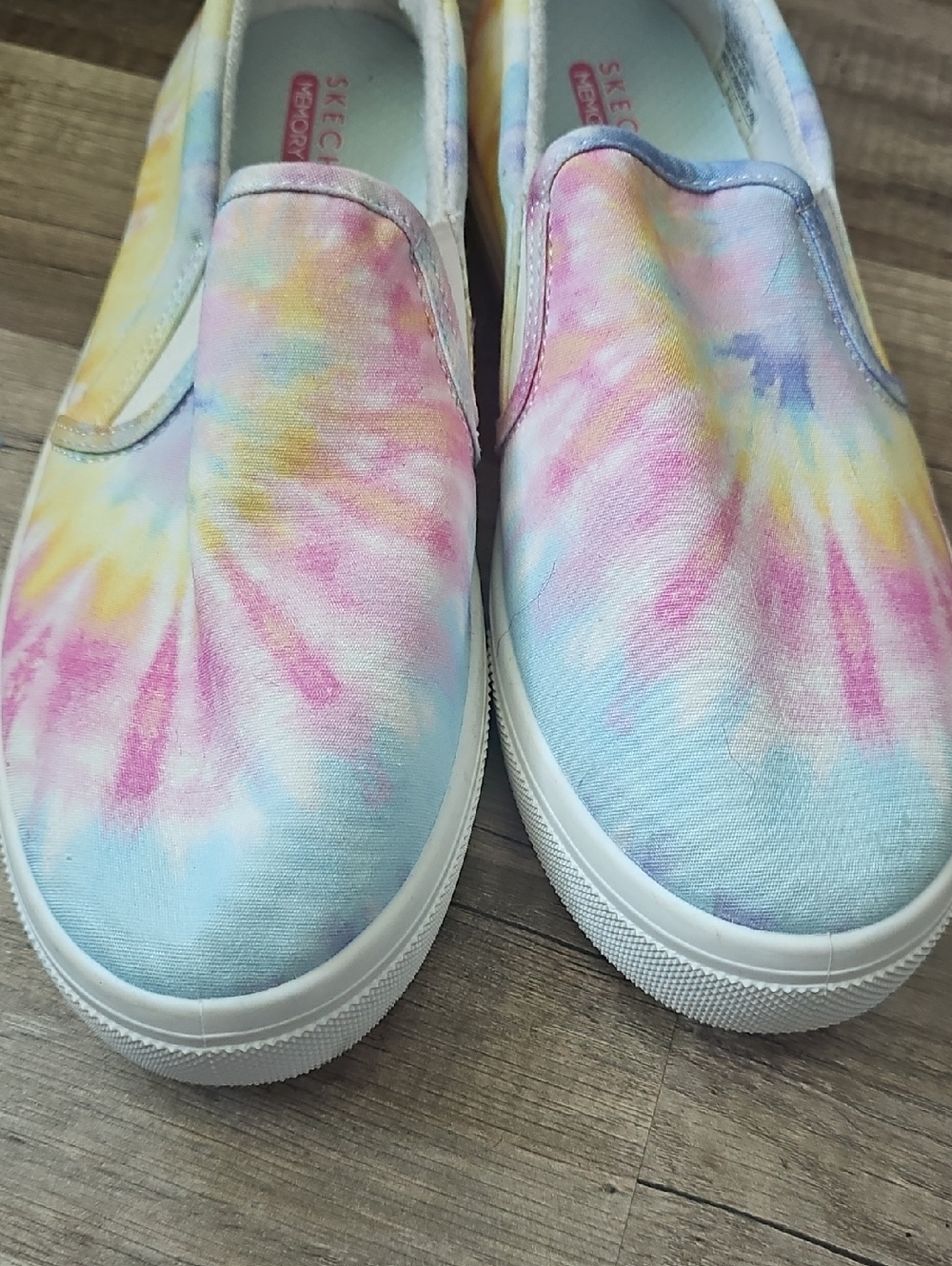 Skechers Poppy Hippy Hype Tie-Dye Slip-On Sneakers Size 8.5 - Picture 5 of 8